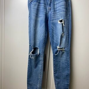 Pistola Women's Skinny Jeans - Distressed Blue, Size 28